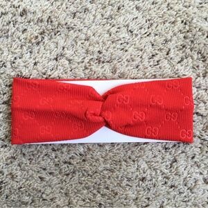 G9 Vibrant Red Textured Headband